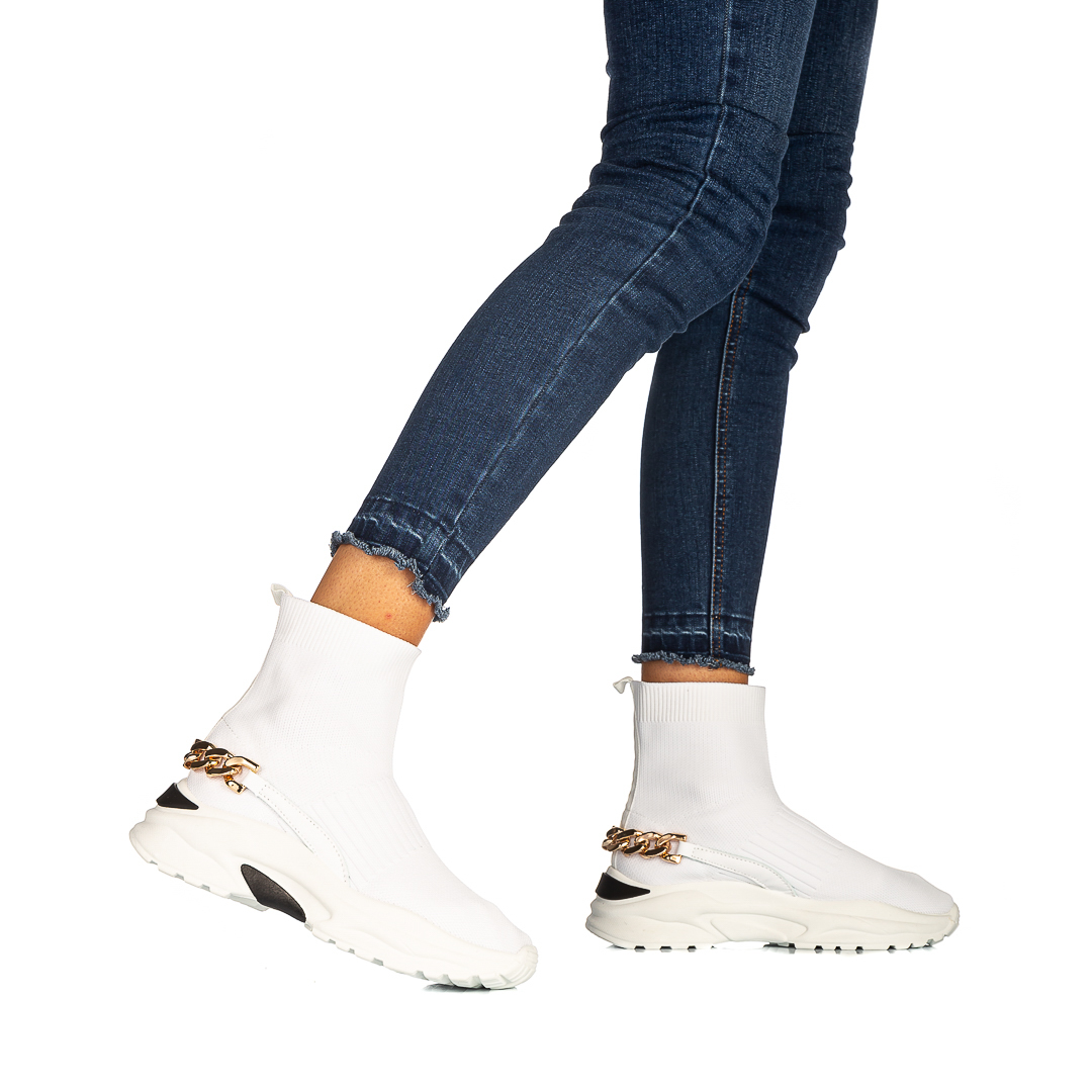 Pantofi sport dama Sedusa albi